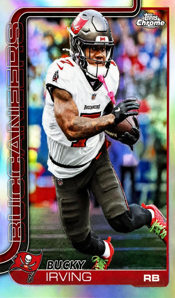 Bucky Irving 2025 Topps Chrome Football card