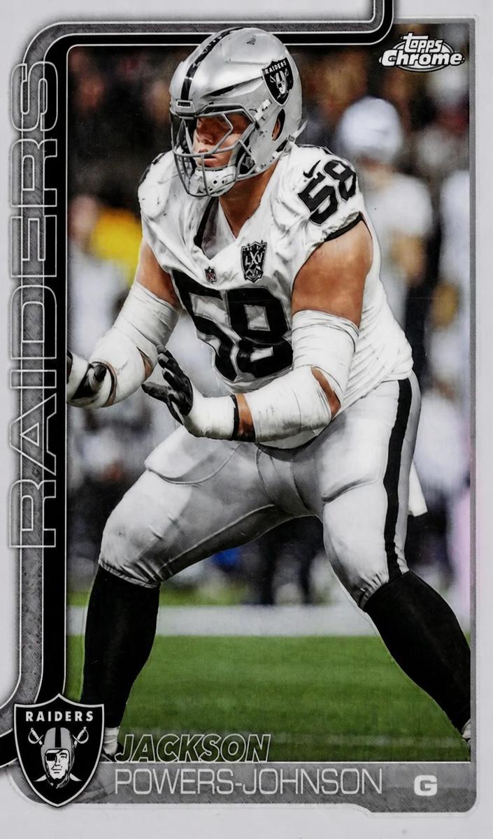 Jackson Powers-Johnson 2025 Topps Chrome Football card