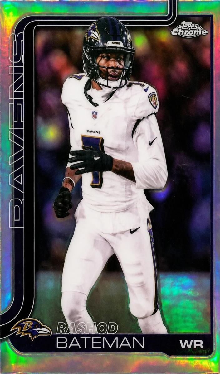 Rashod Bateman 2025 Topps Chrome Football card