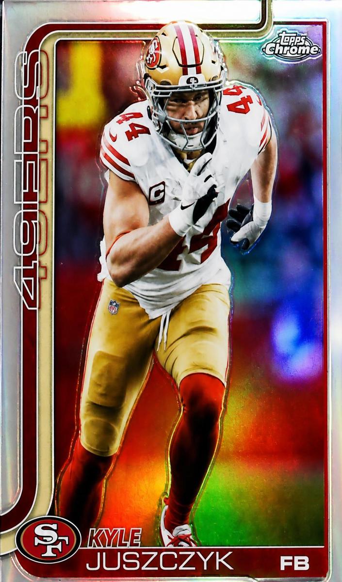 Kyle Juszczyk 2025 Topps Chrome Football card