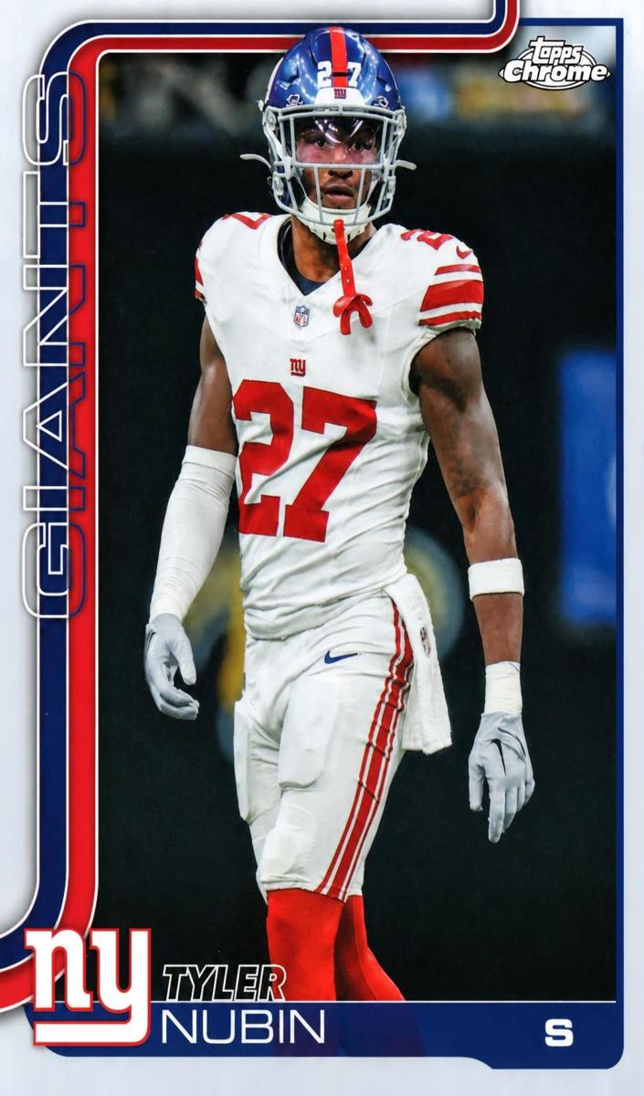 Tyler Nubin 2025 Topps Chrome Football card