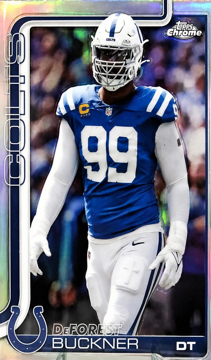 DeForest Buckner 2025 Topps Chrome Football card