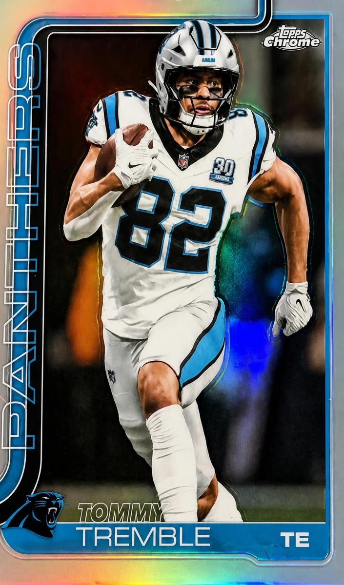 Tommy Tremble 2025 Topps Chrome Football card