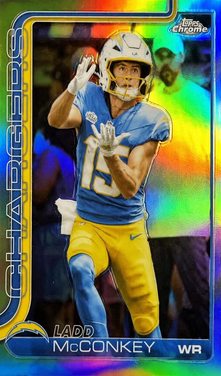 Ladd McConkey 2025 Topps Chrome Football card