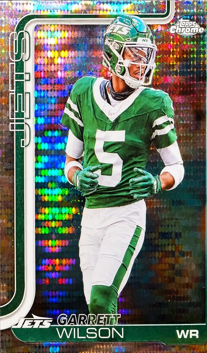 Garrett Wilson 2025 Topps Chrome Football card
