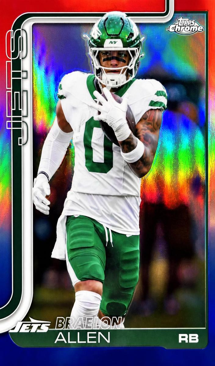 Braelon Allen 2025 Topps Chrome Football card
