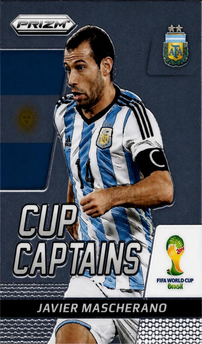 2014 Panini Prizm World Cup Javier Mascherano [Red] #16 card