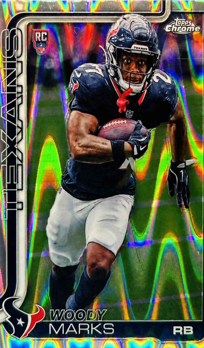 2025 Topps Chrome Woody Marks [Pulsar Refractor] #372 card
