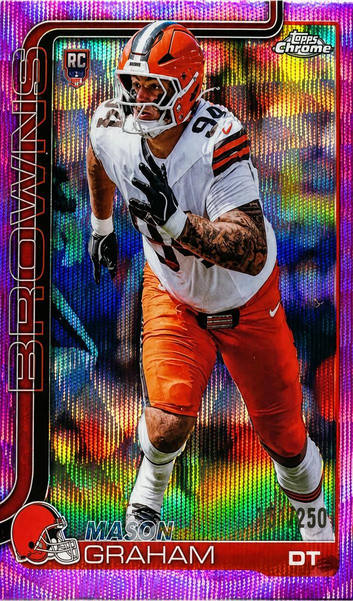 2025 Topps Chrome Mason Graham [Pulsar Refractor] #302 card