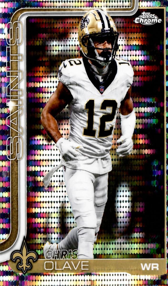 Chris Olave 2025 Topps Chrome Football card