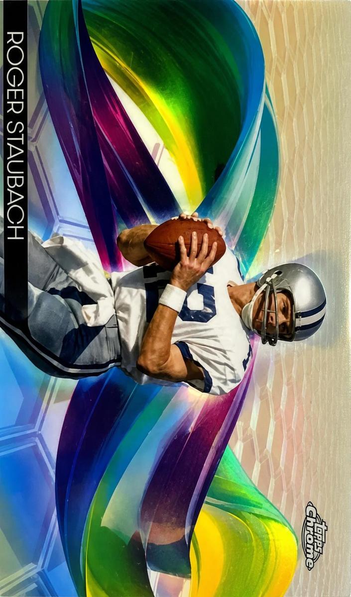 2024 Topps Chrome Helix Roger Staubach #H-5 card