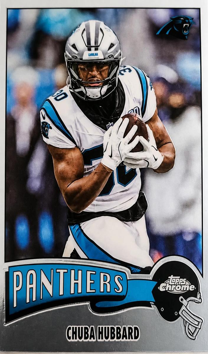 Chuba Hubbard 2025 Topps Chrome 1975 Topps Football
