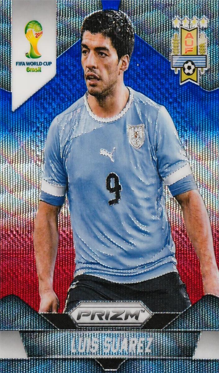 2014 Luis Suarez [Blue and Red Wave] #194