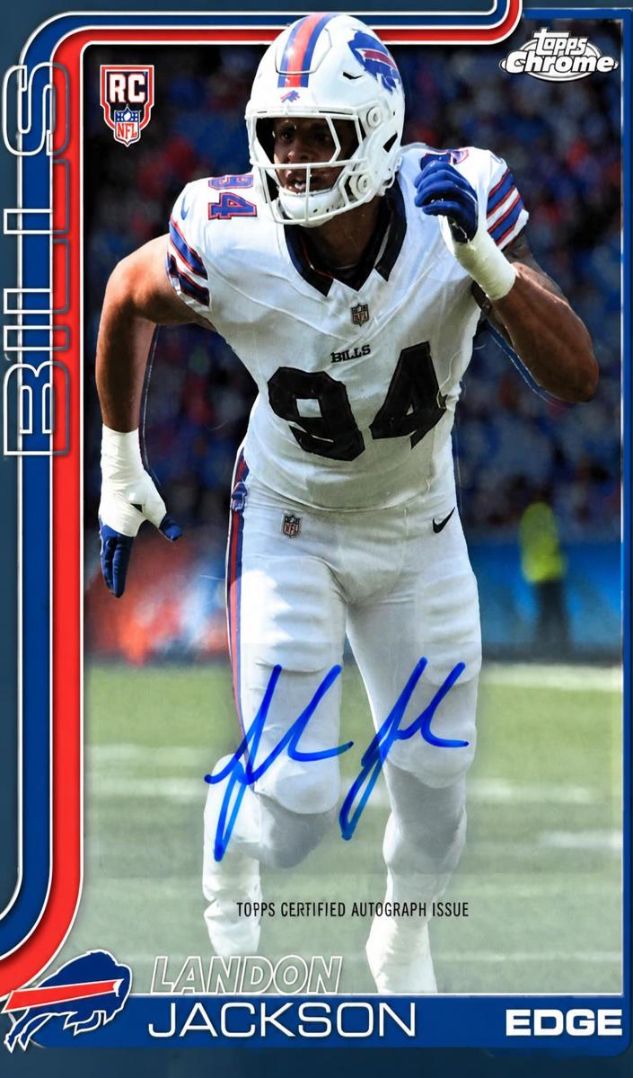 Landon Jackson 2025 Topps Chrome Rookies Autographs Football