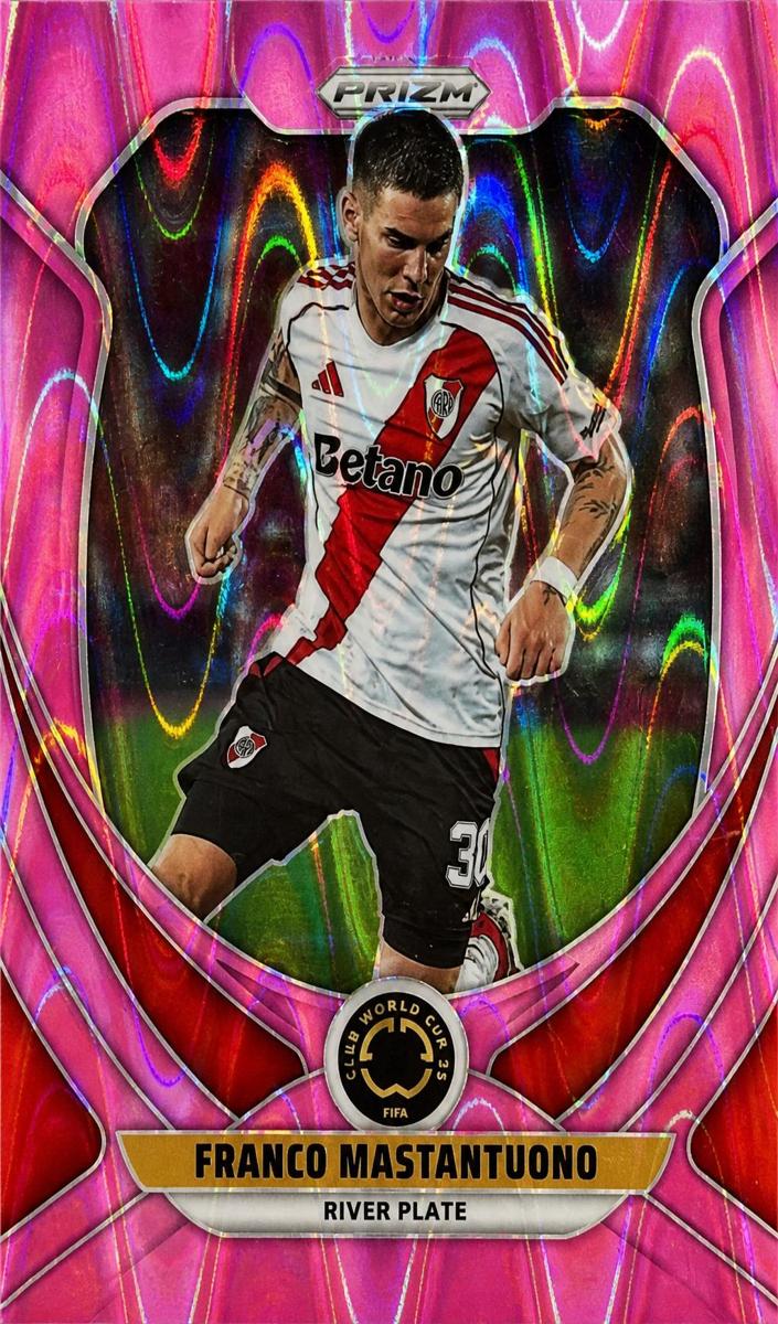 Franco Mastantuono 2025 Prizm Club World Cup card