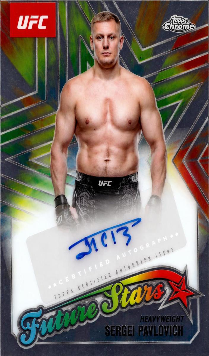2025 Topps Chrome UFC Future Stars Autograph Sergei Pavlovich #FSA-SP card