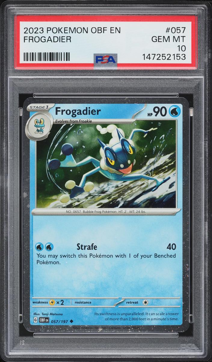 Frogadier 2023 Pokemon Scarlet & Violet Obsidian Flames