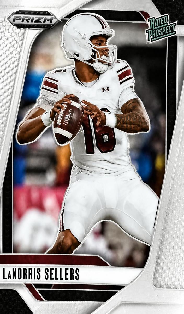 LaNorris Sellers 2025 Prizm Draft Picks card