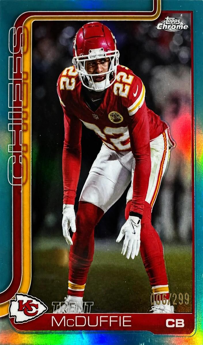 Trent McDuffie 2025 Topps Chrome Football card