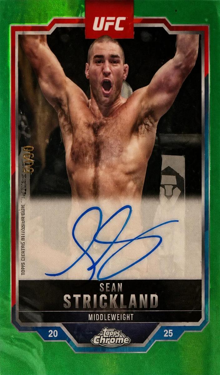 2025 Sean Strickland [Green Refractor] #CVA-SS
