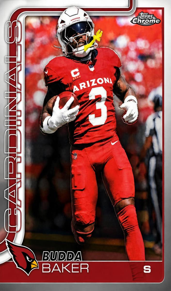 Budda Baker 2025 Topps Chrome Football card