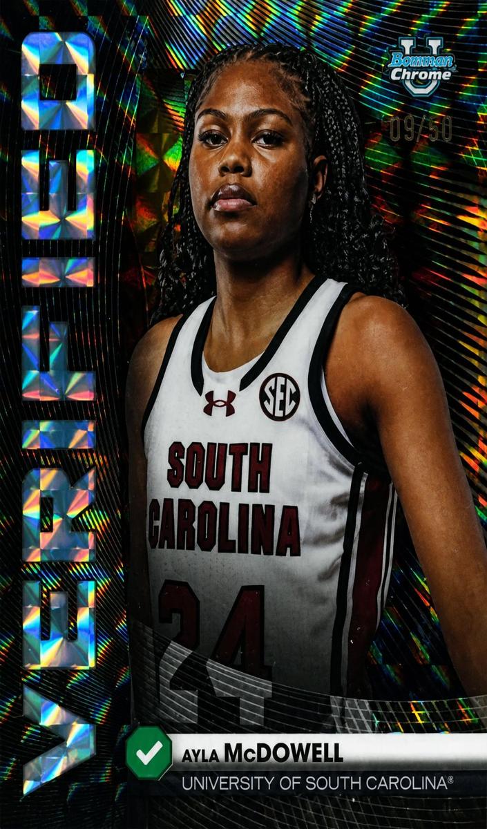Ayla McDowell 2025 Bowman Basketball card