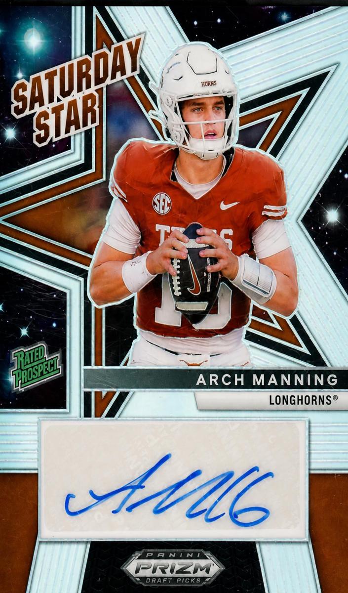 2025 Panini Prizm Draft Picks Saturday Star Signature Arch Manning #SSS-AMG card