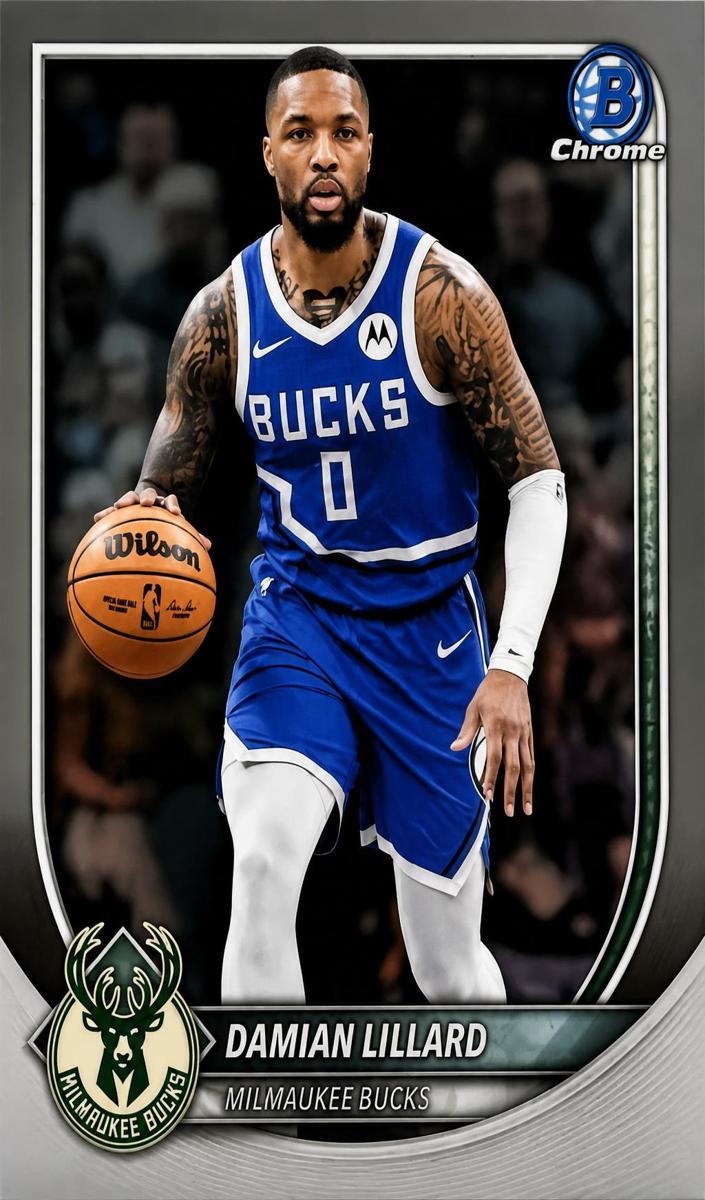 Damian Lillard 2025 Bowman Basketball card