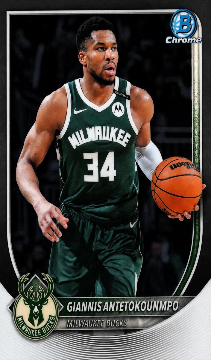 Giannis Antetokounmpo 2025 Bowman Basketball card