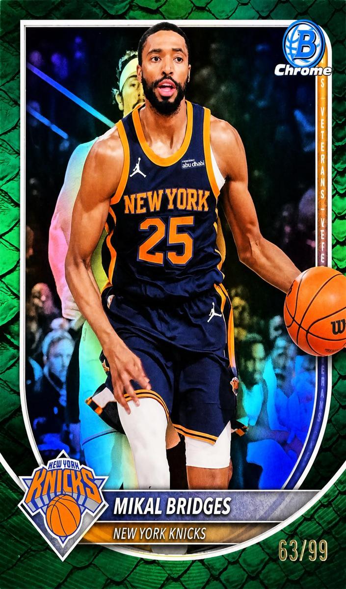 Mikal Bridges 2025 Bowman Basketball card