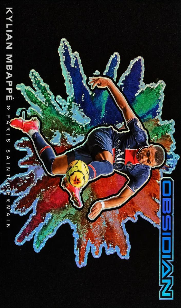 2020 Panini Obsidian Black Kylian Mbappe #4 card