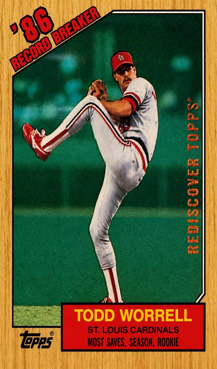 1987 Topps Todd Worrell #7 card