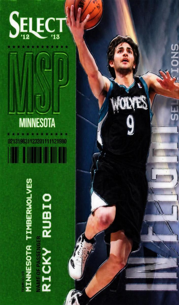 2012 Panini Select Ricky Rubio #25 card