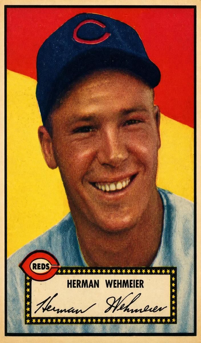 1952 Topps Herm Wehmeier #80 card