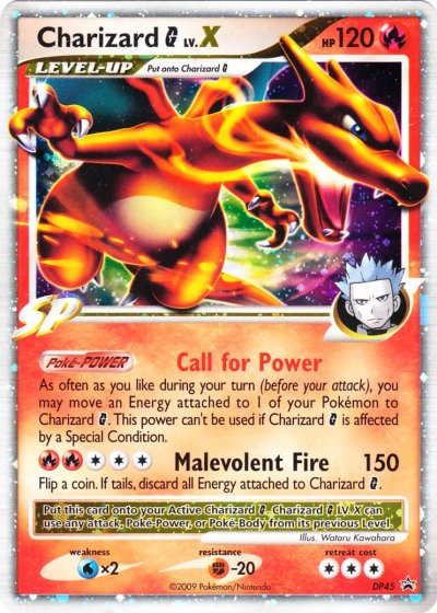2009 Pokemon Diamond & Pearl Blackstarpromo-Holo Holo #DP45 Charizard front
