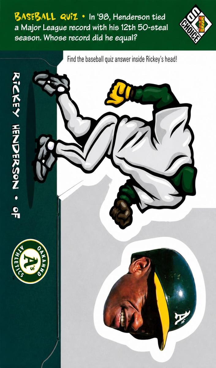 1999 Rickey Henderson #20