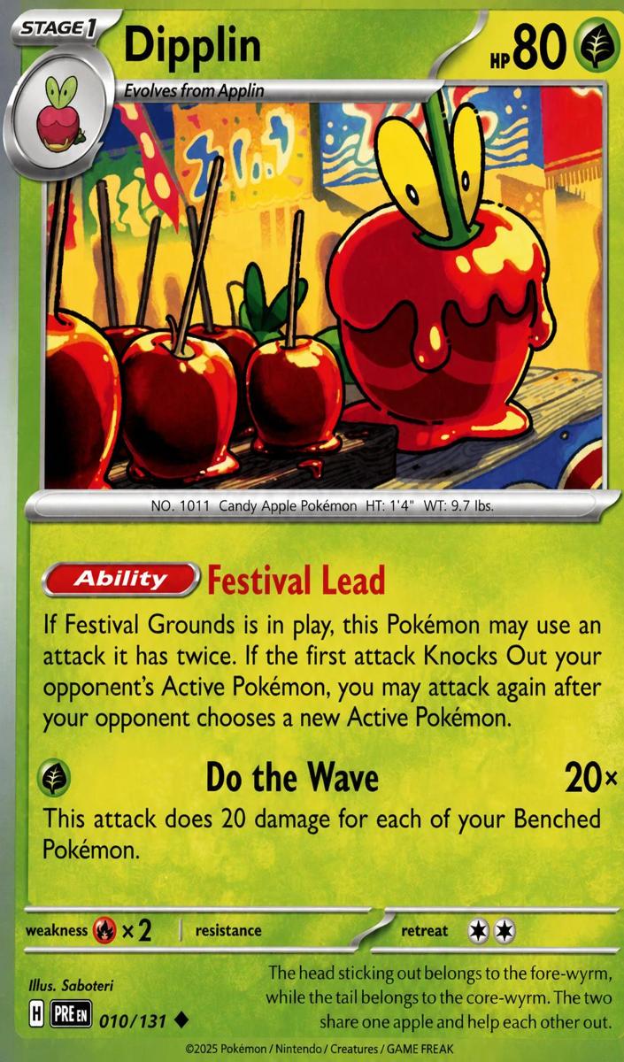Dipplin 2025 Pokemon Scarlet & Violet Prismatic Evolutions