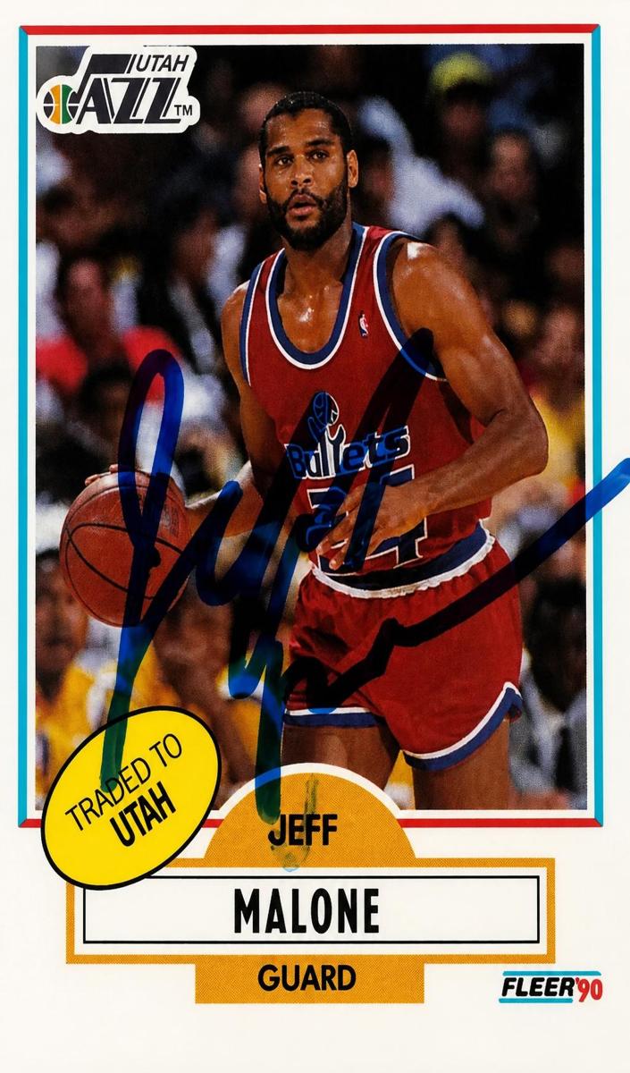 1990 Fleer Jeff Malone #195 card