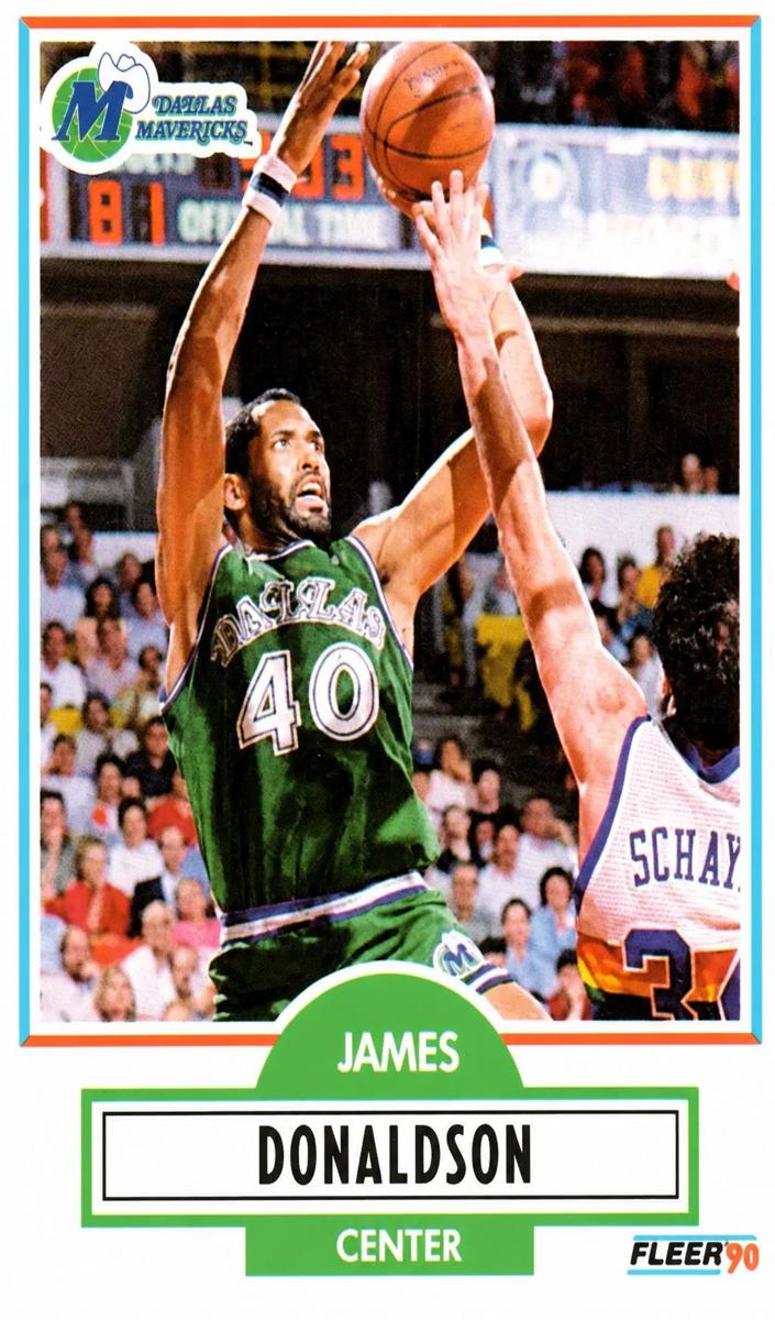 1990 Fleer James Donaldson #41 card