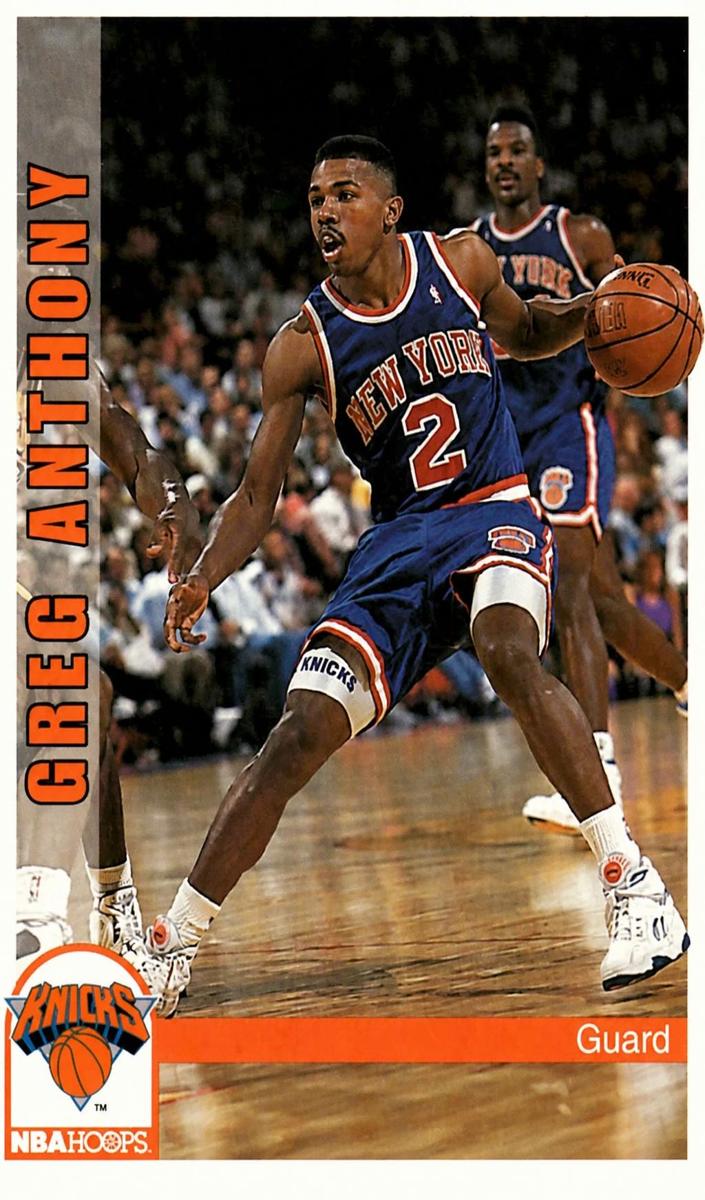 1992 Hoops Greg Anthony #152 card
