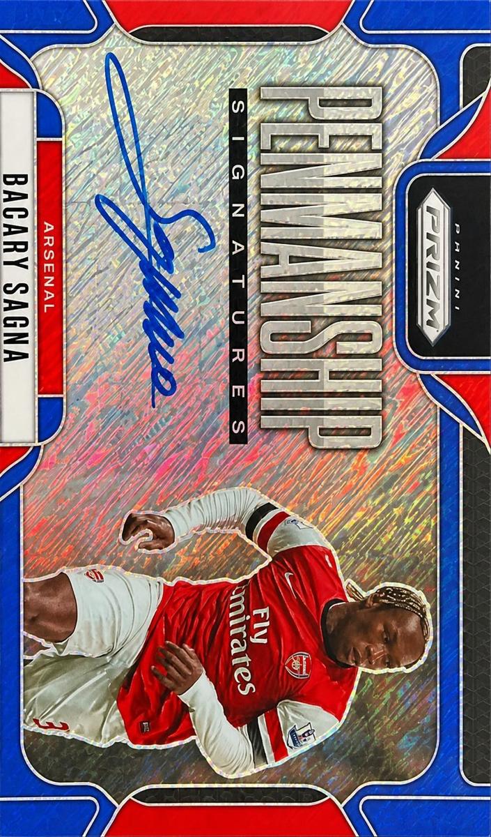 2024 Panini Prizm Premier League Bacary Sagna [Purple] #P-BS card