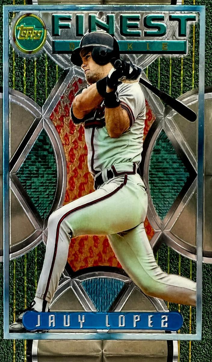 1995 Topps Finest Javy Lopez #25 card
