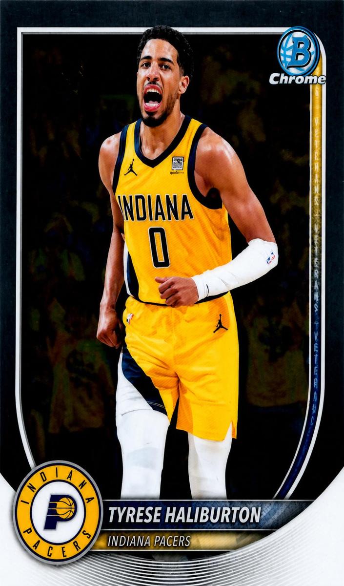 Tyrese Haliburton 2025 Bowman Basketball card