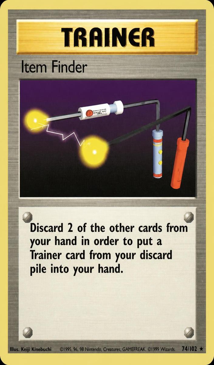 Item Finder 1999 Pokemon Base Set