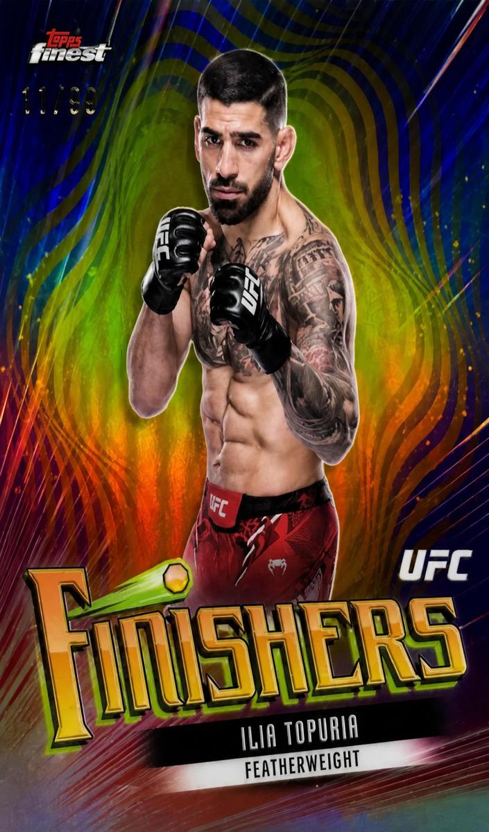 2024 Ilia Topuria [Gold Refractor] #FIN-4