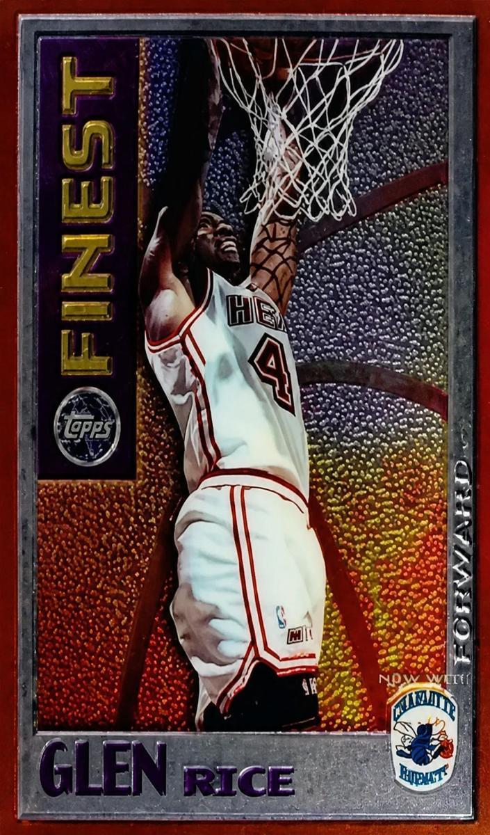 1995 Topps Finest Glen Rice [Gold] #M18 card