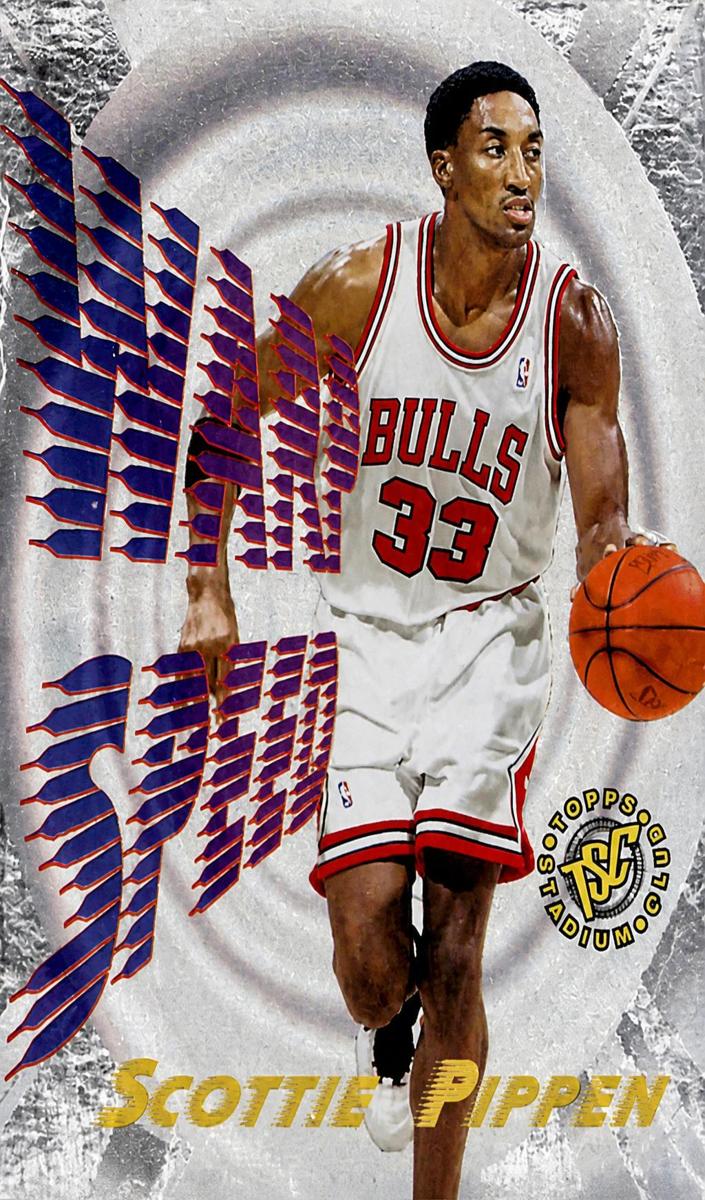 1995 Stadium Club Warp Speed Scottie Pippen #WS7 card