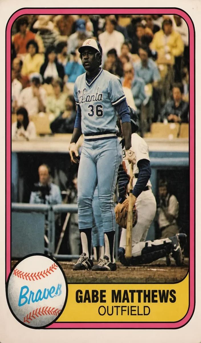 1981 Gary Matthews [No Finger On Back] #251