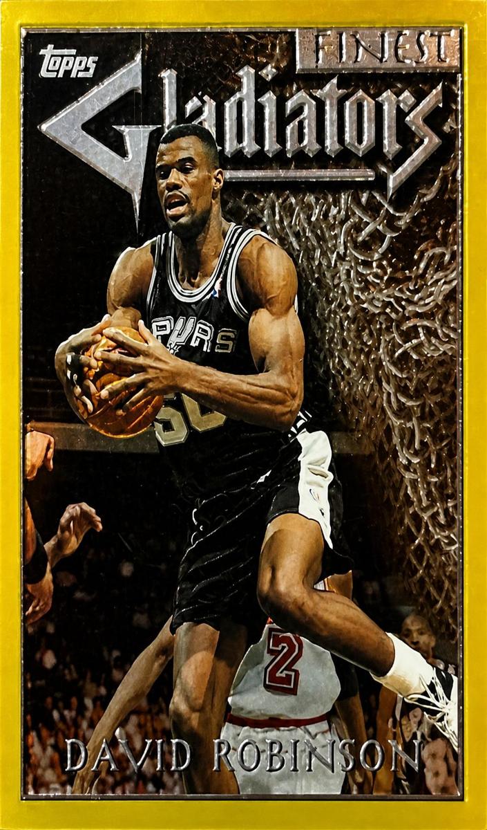 1996 Topps Finest David Robinson [Gold] #132 card
