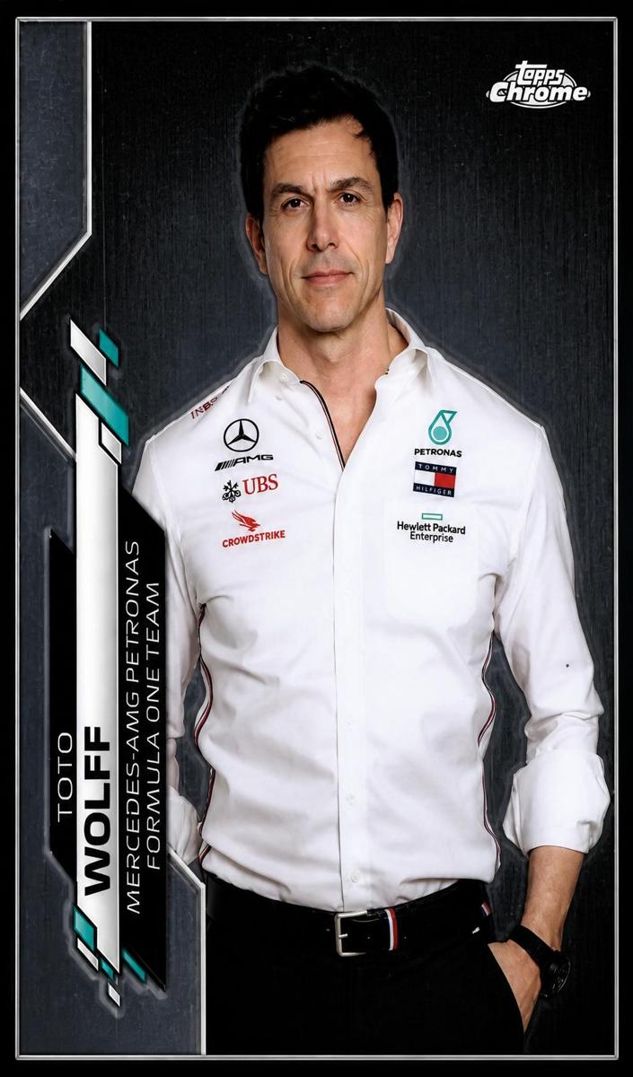 2020 Topps Chrome F1 Toto Wolff #98 card